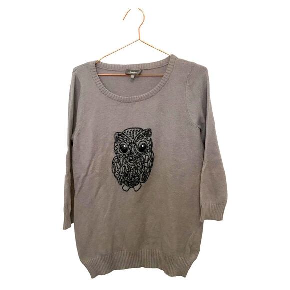 Neiman Marcus Sweaters - Neiman Marcus Owl Metallic Sequin Sweater - Size Small